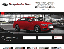 Tablet Screenshot of carrigalinecarsales.com